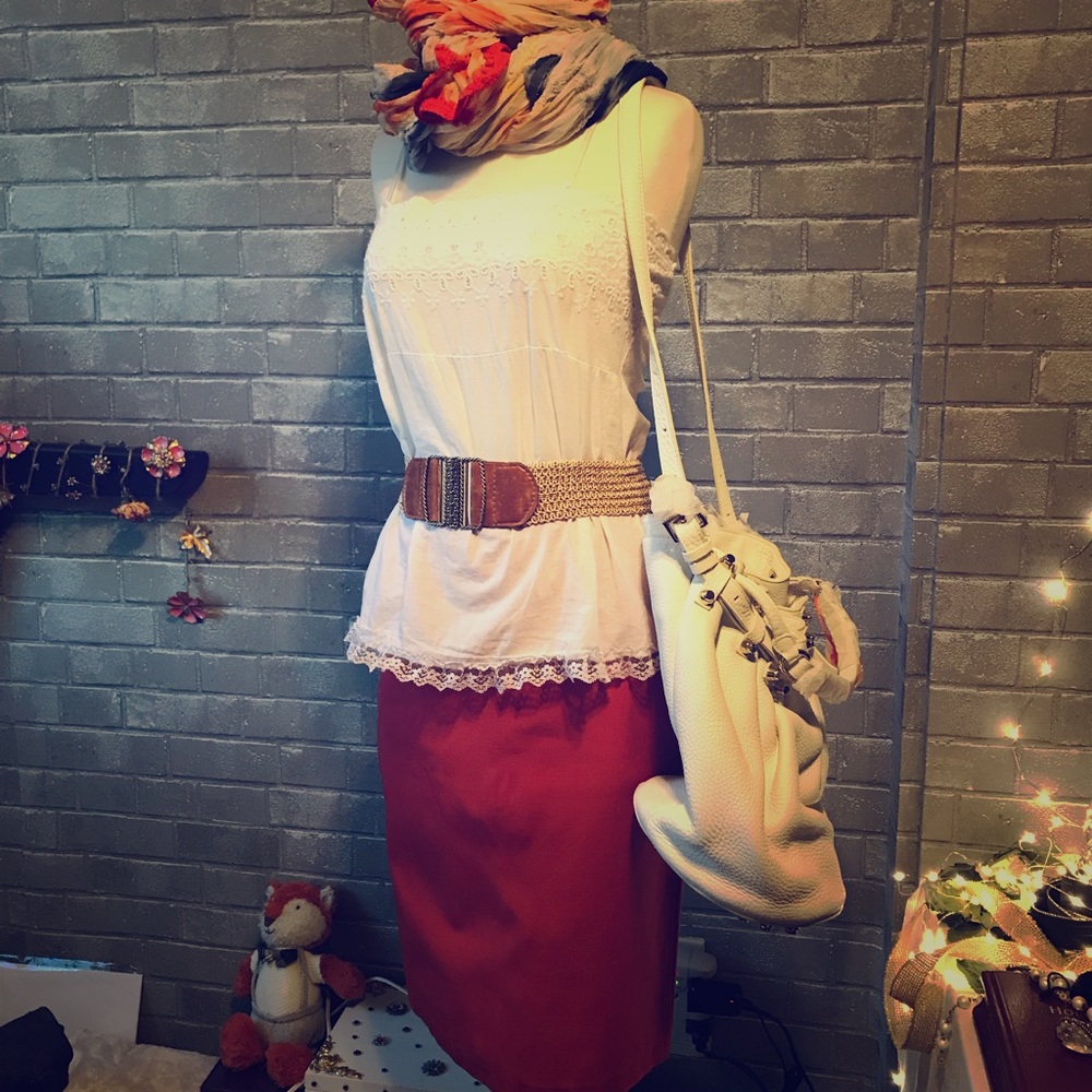 2-piece outfit: forever21 top and Bianca skirt